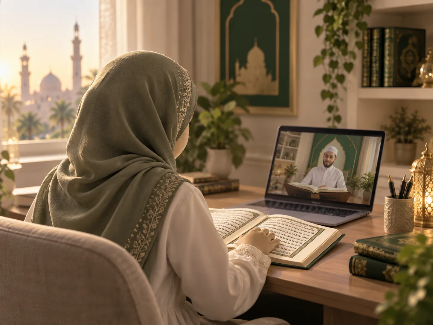 A focused Quran lesson